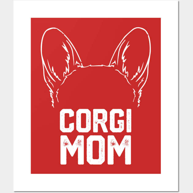 corgi mom Wall Art by spantshirt